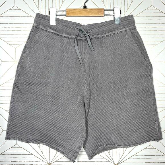 ZARA Gray Knitwear Jogger Bermuda Shorts Medium $50 - Picture 1 of 15